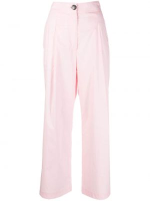 Pantaloni cu croială lejeră plisate Bimba Y Lola roz