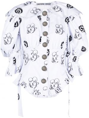 Bluse aus baumwoll mit print Chopova Lowena