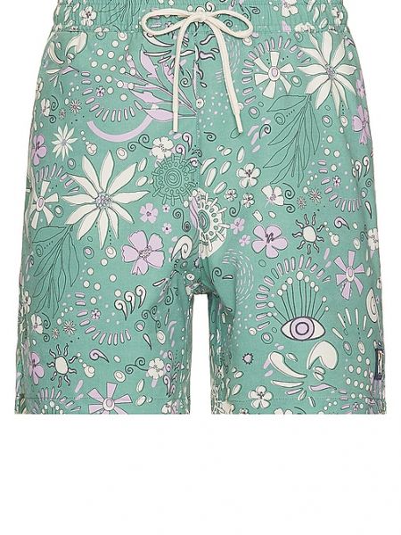 Pantalones cortos de flores con estampado Marine Layer verde