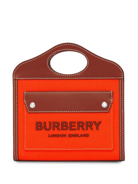 Shoppingbag med lommer Burberry oransje