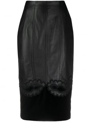 Falda con bordado de cachemir con estampado de cachemira A.n.g.e.l.o. Vintage Cult negro