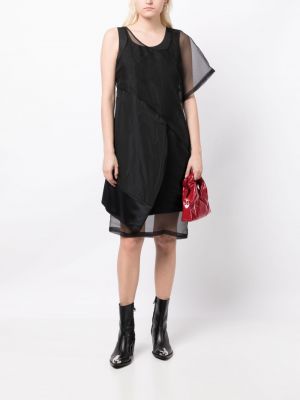 Asymetrické šaty Undercover černé