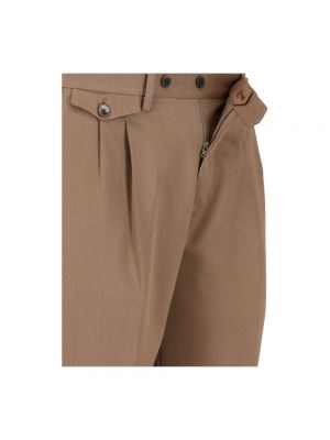 Pantalones chinos de lana slim fit Briglia marrón
