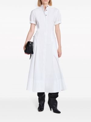 Bavlněné dlouhé šaty Proenza Schouler bílé