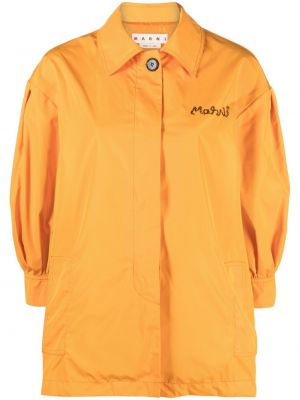 Jacke mit stickerei Marni orange