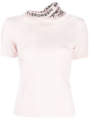 Жакардова тениска Y Project розово
