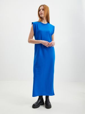 Dlouhé šaty Pieces modré