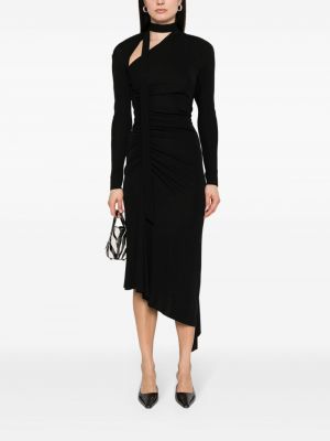 Večerní šaty Victoria Beckham černé