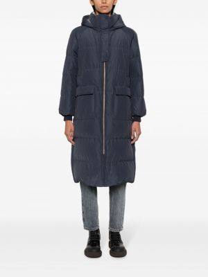 Manteau à capuche Brunello Cucinelli bleu