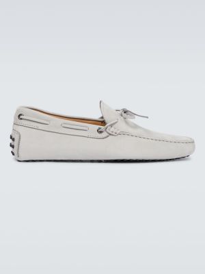 Loafers σουέντ Tod's γκρι