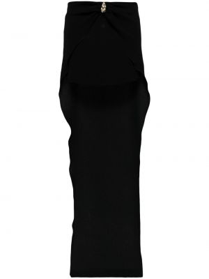 Krepinis mini sijonas su kristalais Blumarine juoda