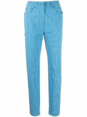 Pantalones con estampado Fendi azul