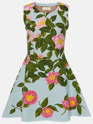 Kleid mit print Oscar De La Renta