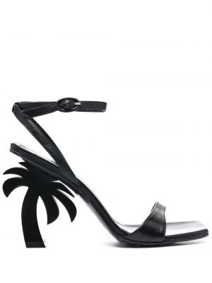 Sandales ar papēžiem Palm Angels melns