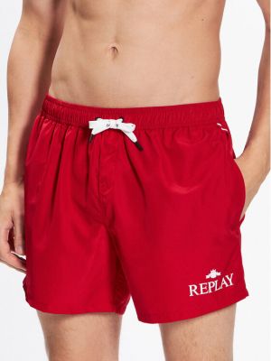 Pantaloni scurți Replay roșu