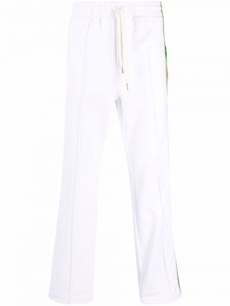 Haftowane spodnie sportowe Casablanca białe