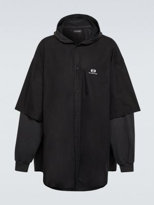 Флисовая куртка Balenciaga черная