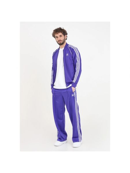 Pantalones rectos Adidas Originals violeta
