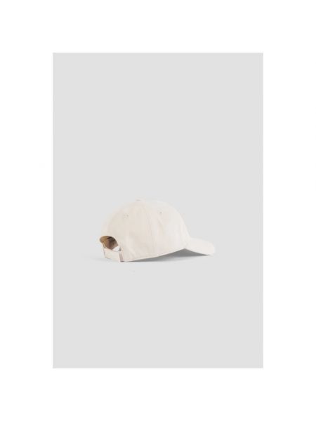 Gorra de algodón Moncler blanco