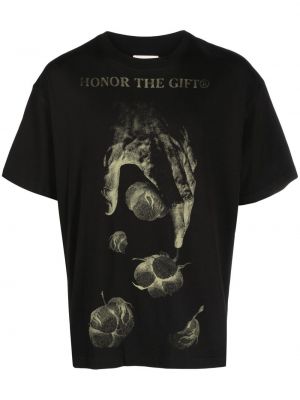 T-shirt en coton Honor The Gift noir
