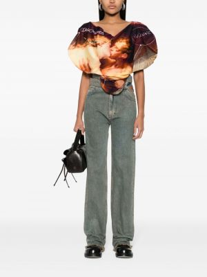 T-shirt de motif coeur Vivienne Westwood marron