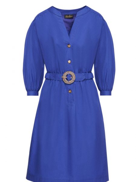 Платье-рубашка Luisa Spagnoli синее