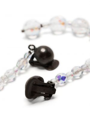 Boucles d'oreilles avec perles Emporio Armani blanc