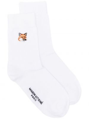 Ponožky Maison Kitsuné biela