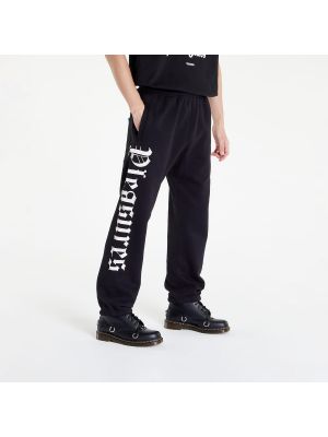 Kalhoty PLEASURES Burnout Sweatpants Black