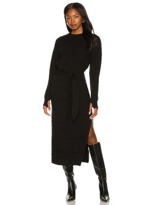 Černé šaty s dlouhým rukávem Lpa