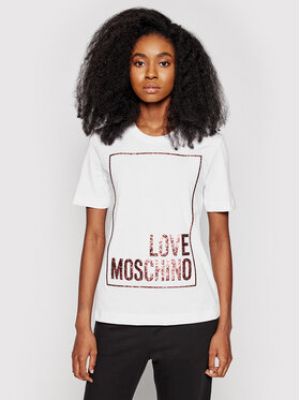 T-shirt Love Moschino blanc