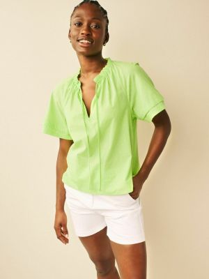 Блузка с коротким рукавом Next зеленая