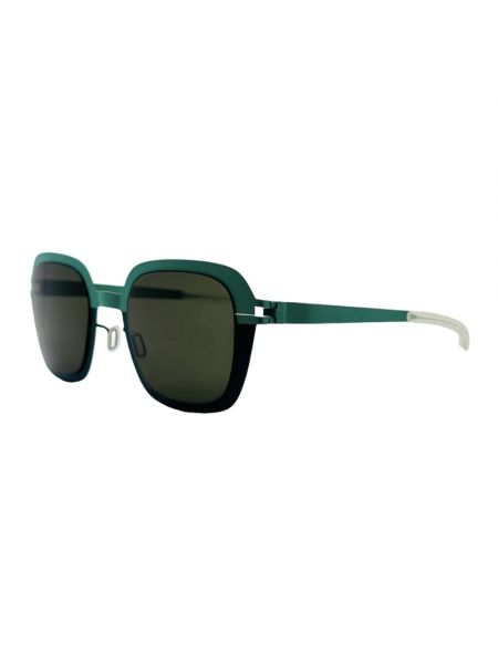 Okulary przeciwsłoneczne gradientowe oversize retro Mykita zielone
