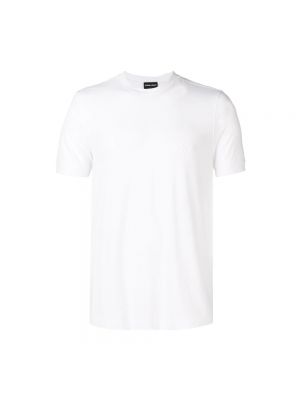 Koszulka slim fit Giorgio Armani biała