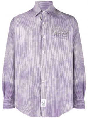Риза с принт Aries виолетово