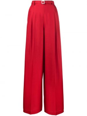 Pantalon en soie Ralph Lauren Collection rouge