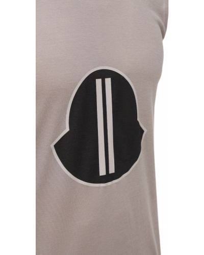 Koszulka bez rękawów z nadrukiem z dżerseju Moncler + Rick Owens