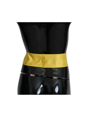 Cinturón de seda Dolce & Gabbana amarillo