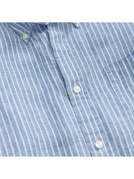 Camisa con botones de lino a rayas Brooks Brothers