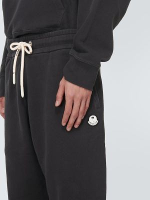 Fleece sporthose aus baumwoll Moncler Genius schwarz