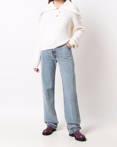 Jersey con botones de tela jersey Nina Ricci blanco
