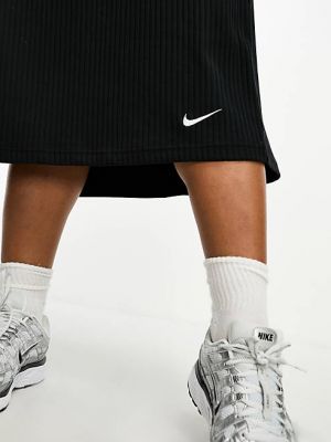 Юбка миди из джерси Nike черная