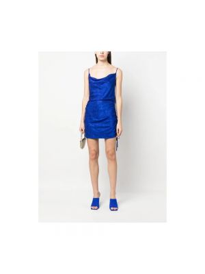 Mini vestido P.a.r.o.s.h. azul