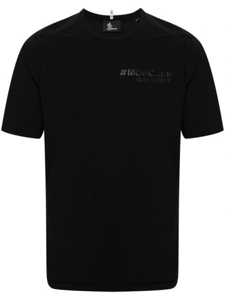 Jersey t-shirt Moncler Grenoble schwarz
