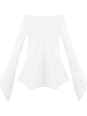 Блуза Andrea Ya'aqov, классический стиль, длинный рукав, xl белый
