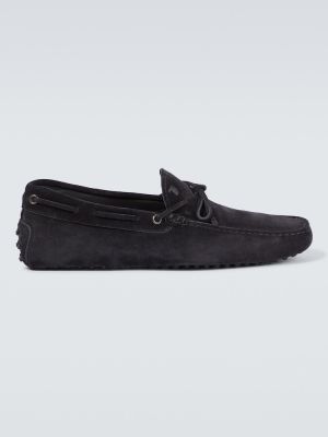Pantofi loafer din piele de căprioară Tod's negru