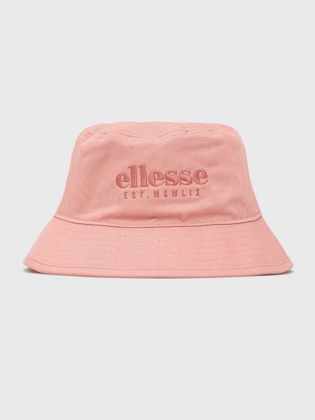 Памучна шапка с козирки Ellesse розово