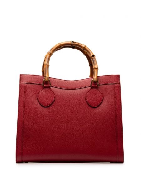 Sac en bambou Gucci Pre-owned rouge