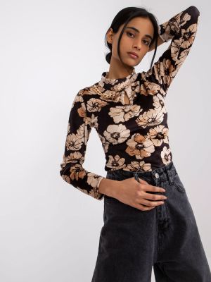 Bluza iz pliša s cvetličnim vzorcem Fashionhunters