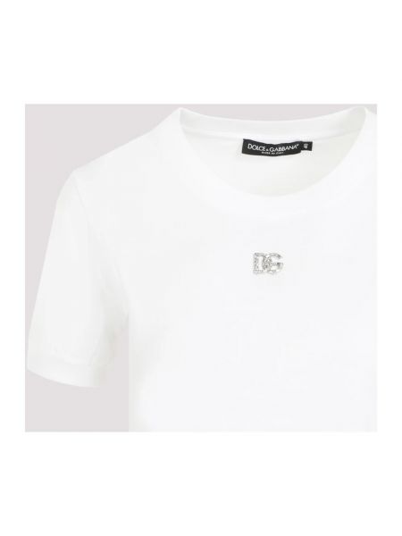 Camiseta de algodón de cristal Dolce & Gabbana